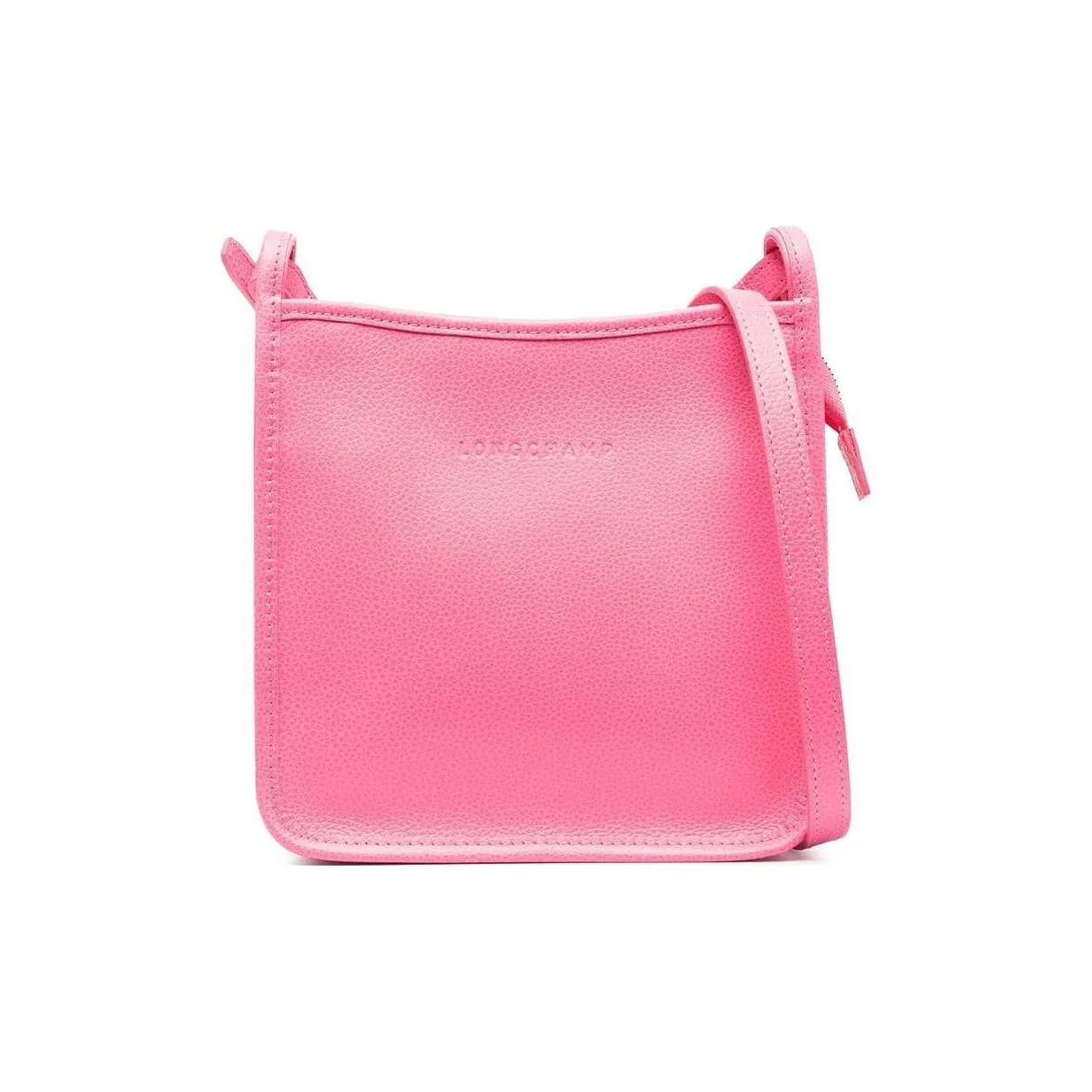 LONGCHAMP Le Foulonné Коровья кожа Сумка через плечо Маленькая Женская Конфетно-розовая