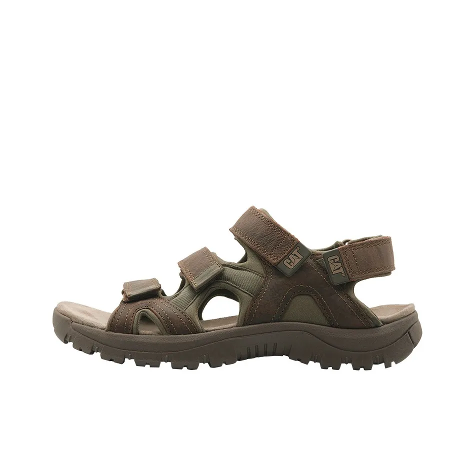 CAT Giles 3 Strap Collection Sports Sandals Men's Brown