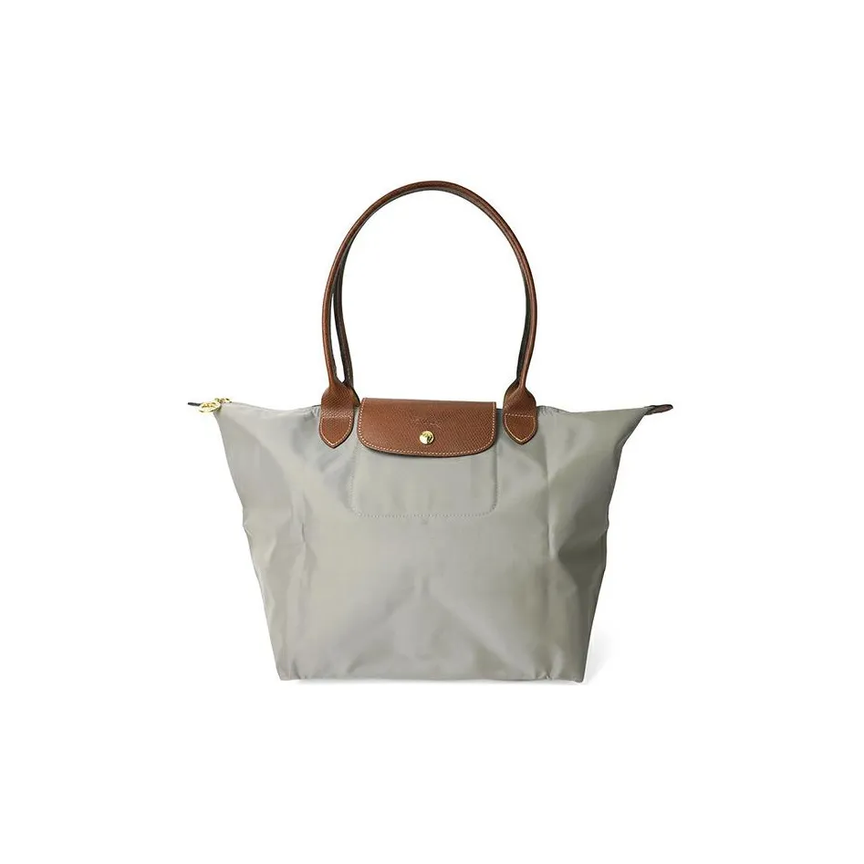 LONGCHAMP Le Pliage Recycled Material Dumpling Bag Handbag, Shoulder Bag Women's Gray