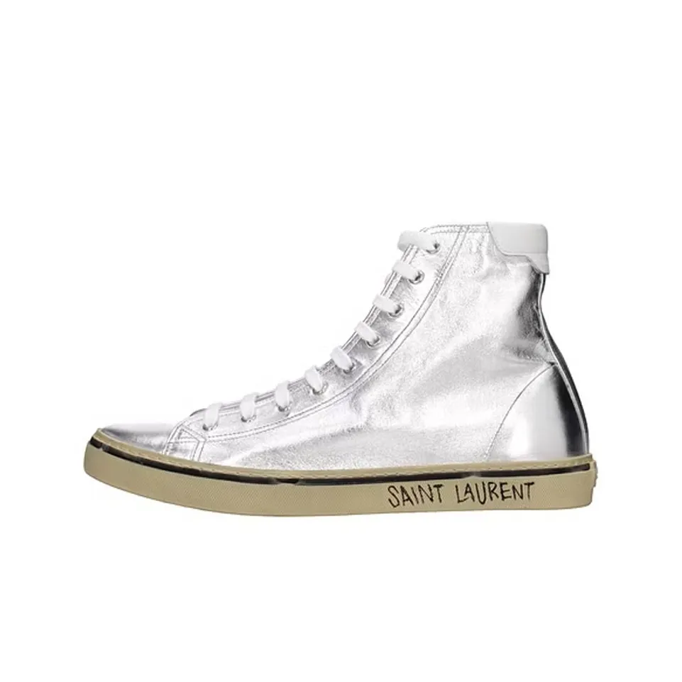 SAINT LAURENT Malibu Sneakers Silver