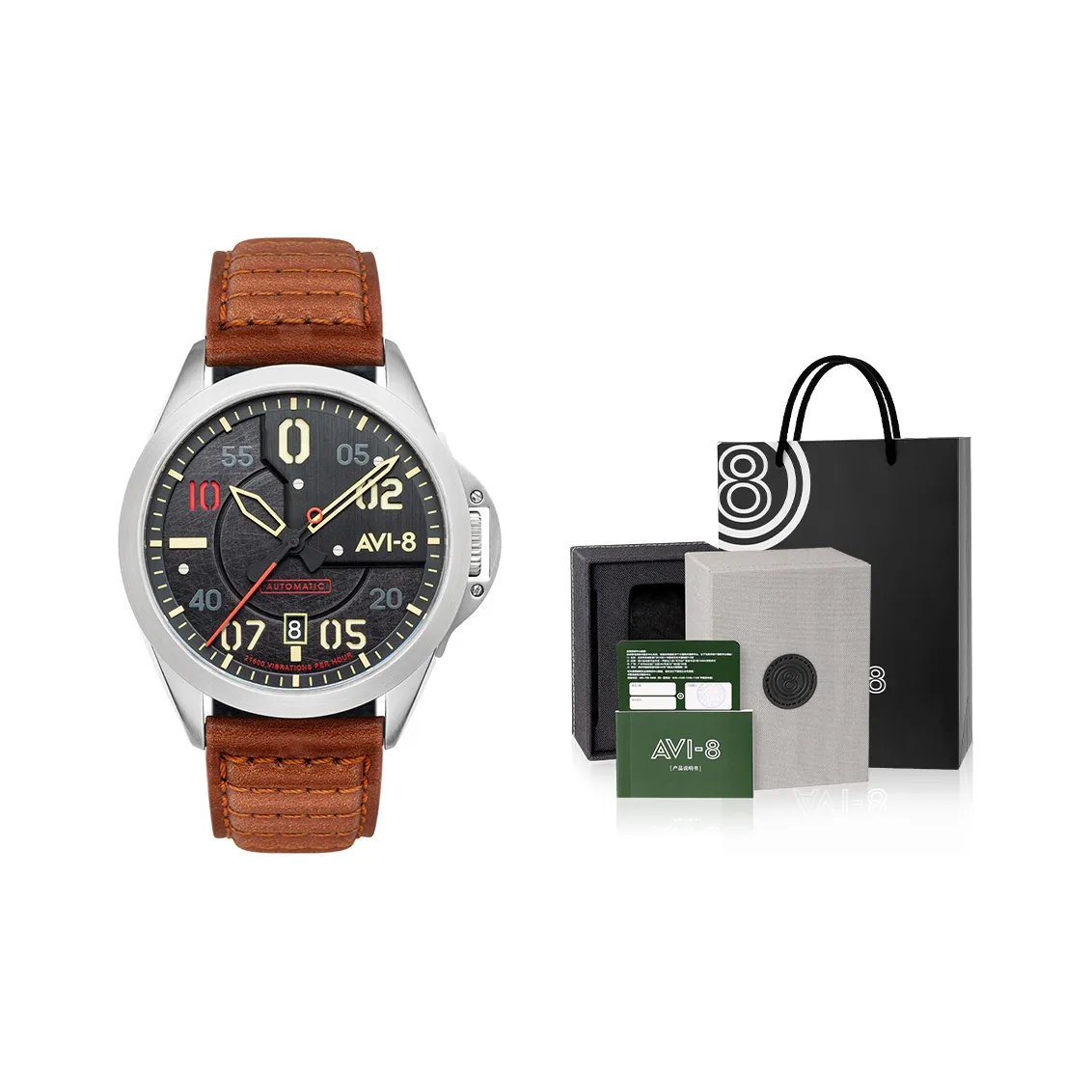 AVI 8 Men's P 51 Mustang Watch