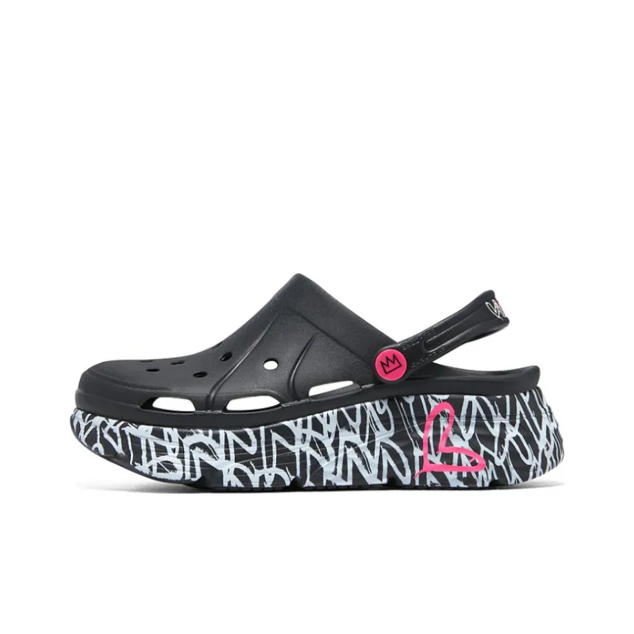 Skechers Max Cushioning Foamies Clogs Women's Black