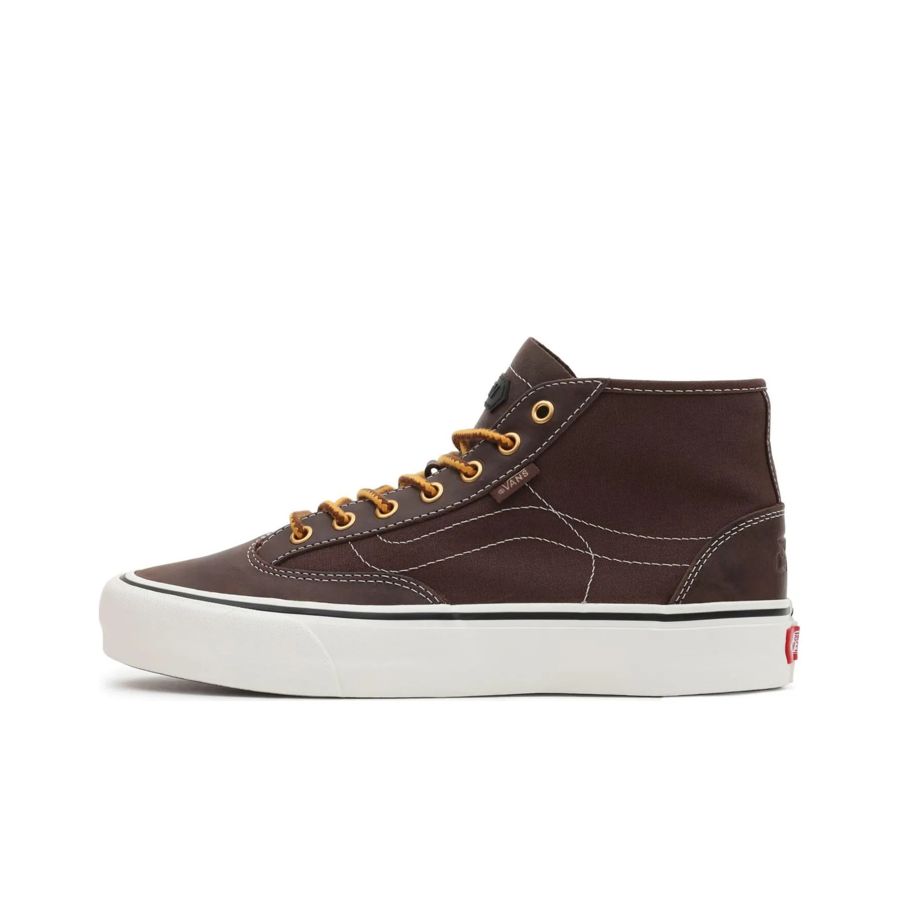 VANS DESTRUCT MID VR3 Высокие Кроссовки для скейтбординга Унисекс Коричневый Белый