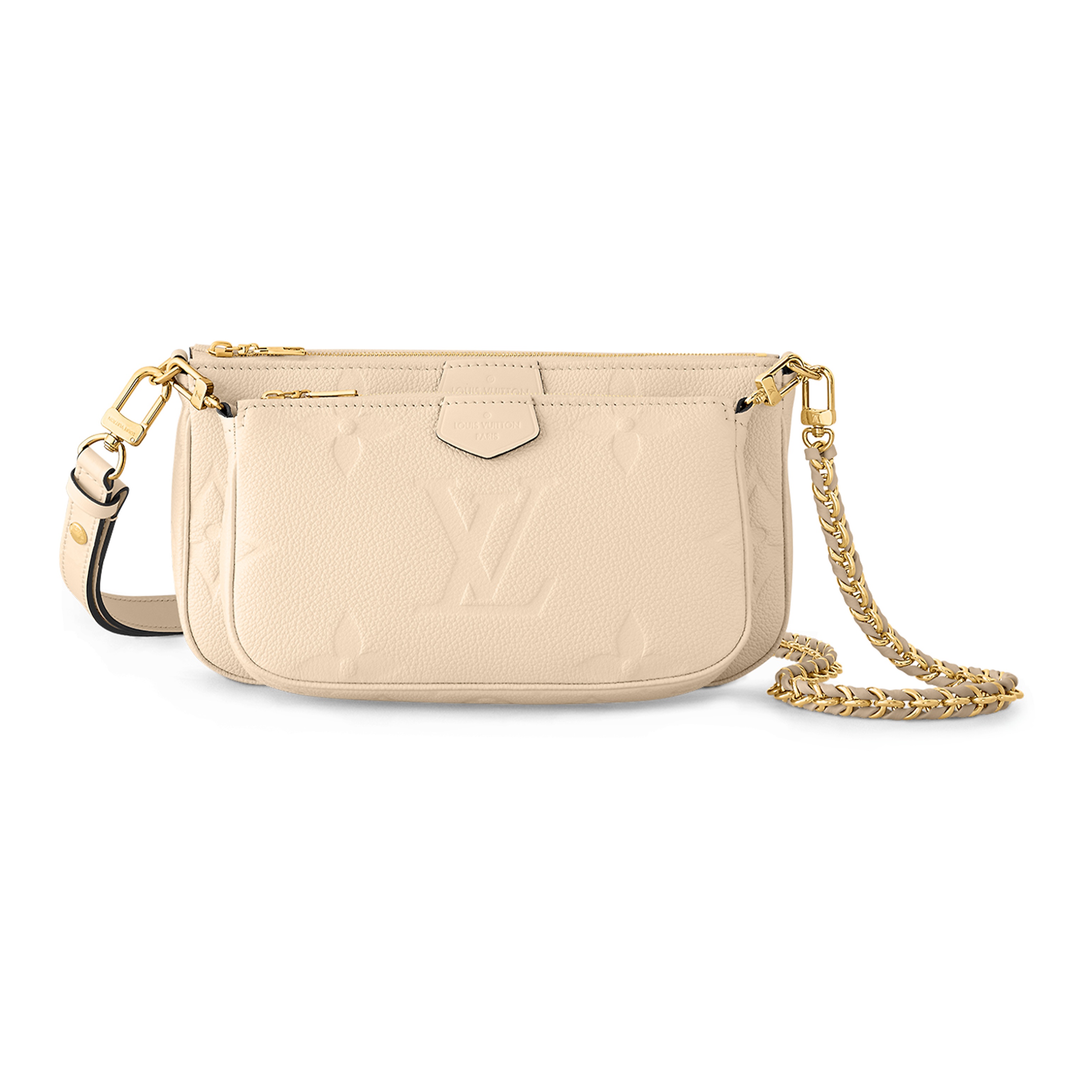 Pratique pochette Louis Vuitton en toile monogram marron