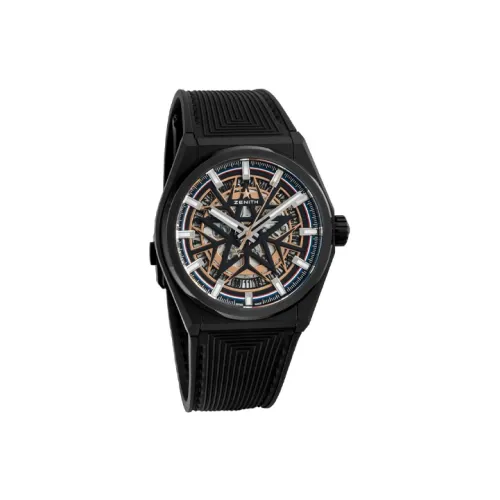 ZENITH Автоматический Механический Movement Унисекс Коллекция Defy Часы 41 мм Черные