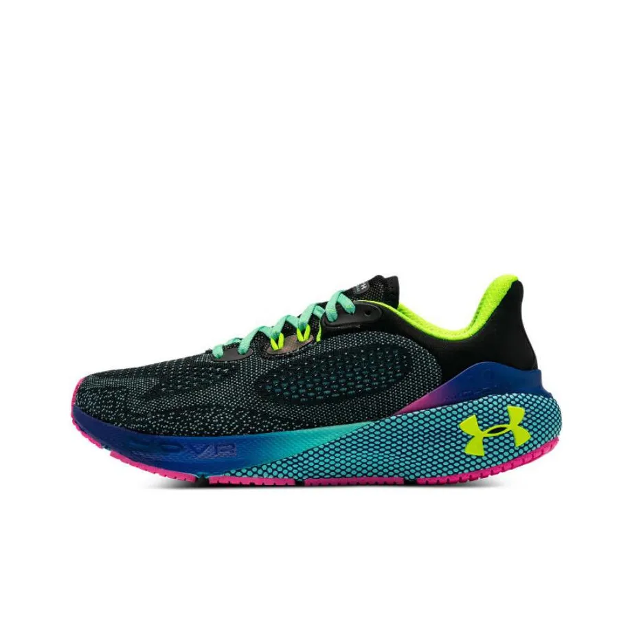 Under Armour HOVR Machina 3 Low Топ Повседневные Беговые Кроссовки Мужские Черные Зеленые