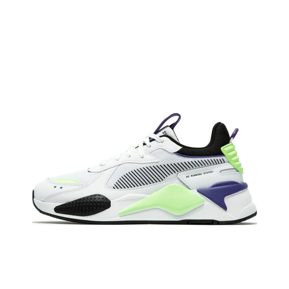 PUMA RS X Geek Low Топ Casual Унисекс Белый Фиолетовый Зеленый