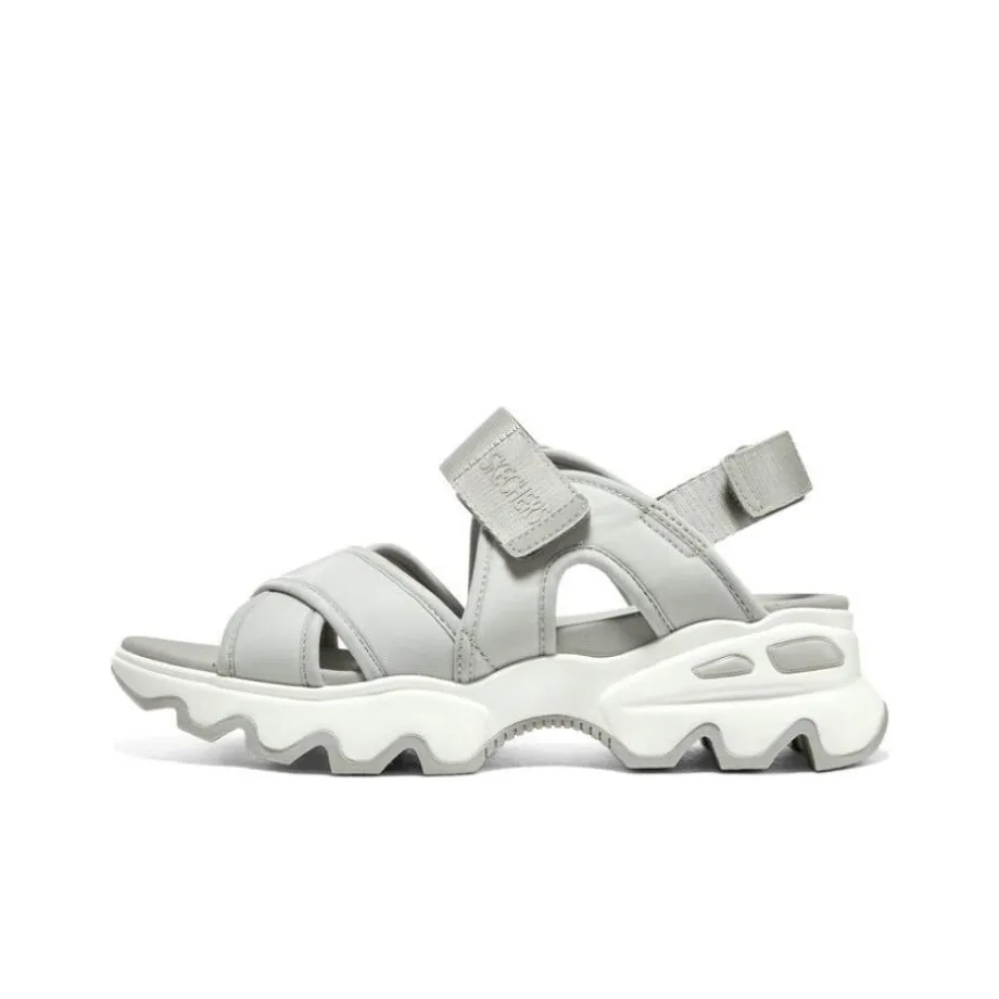 Skechers Go Walk 5 Panda Beach Sandals Women's Gray