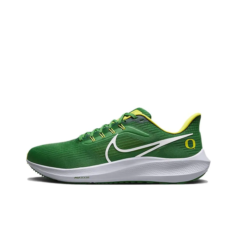 Nike Air Zoom Pegasus 39 Амортизаторы Slip-resistant Низкий топ Марафон Беговые кроссовки Мужские Зеленый Белый