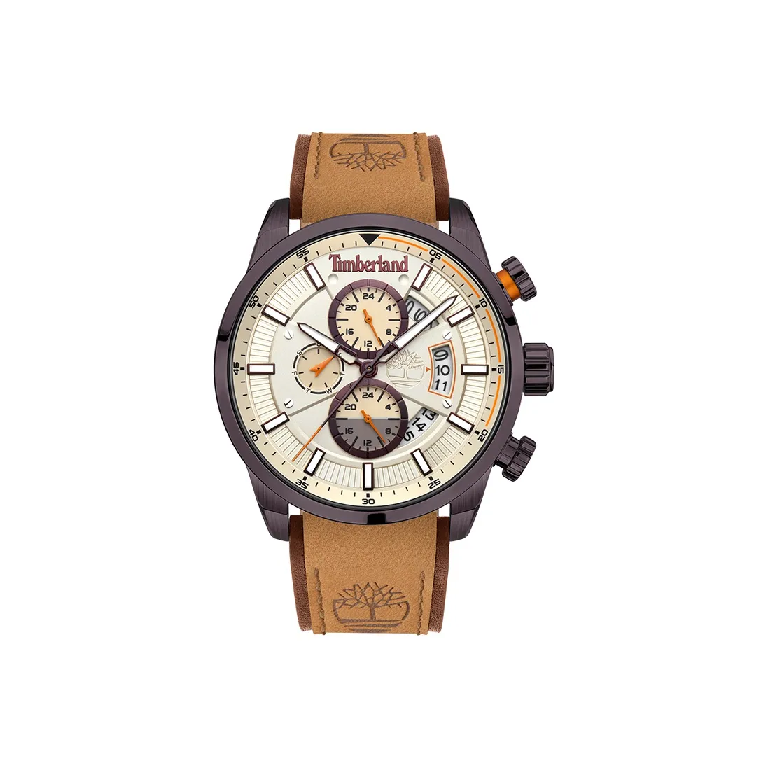 Timberland Callahan Collection Кварцевые мужские наручные часы бежевый циферблат