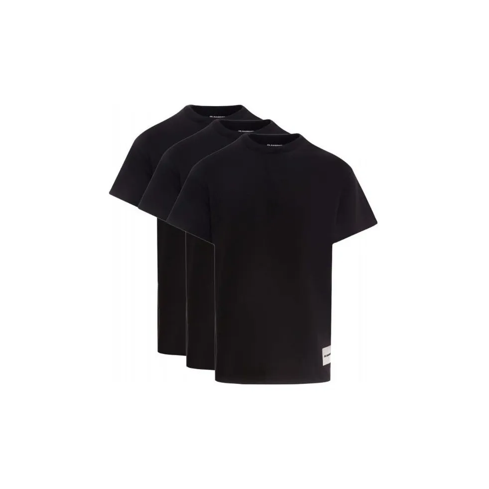 JIL SANDER Logo patch Detail T shirt Pack