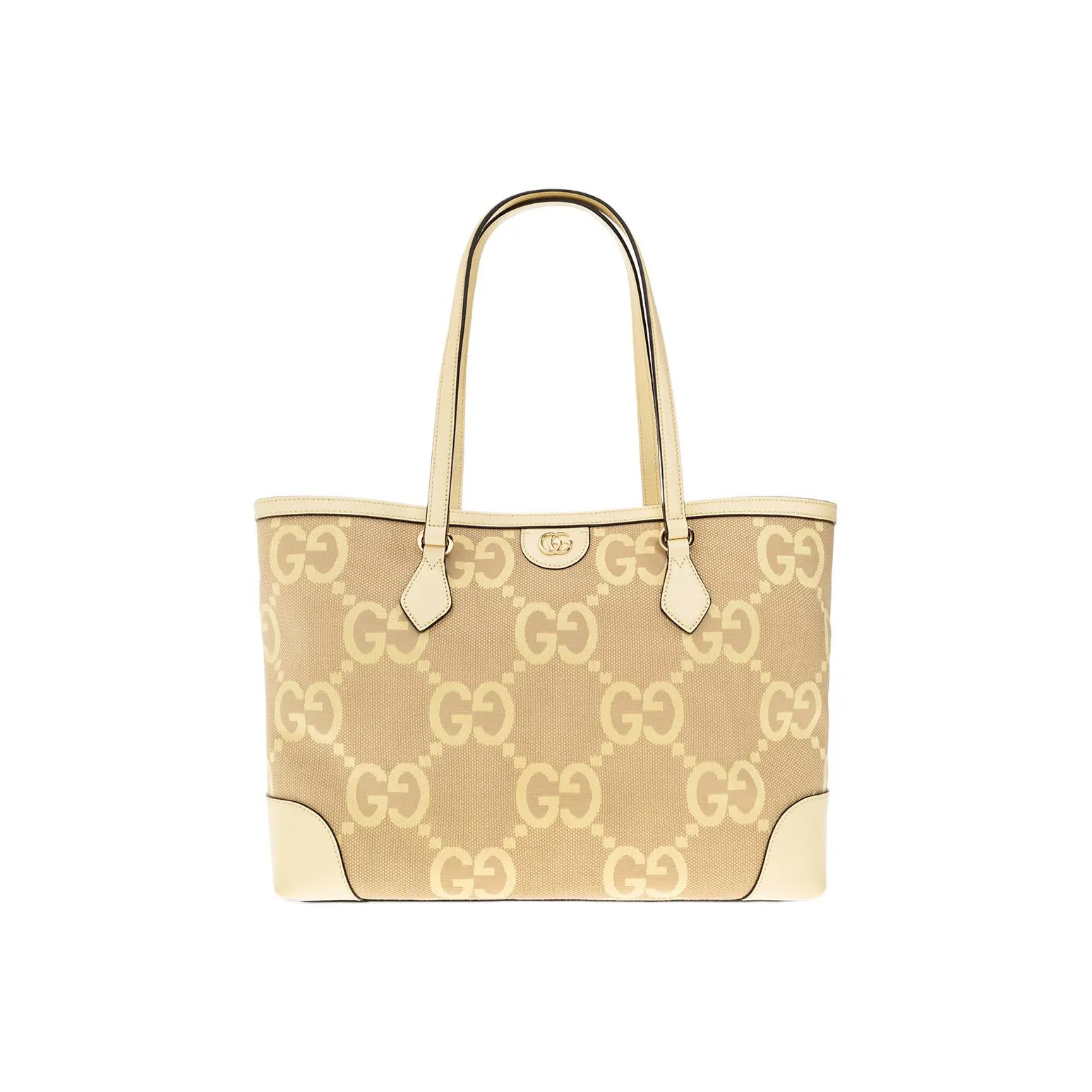 GUCCI Ophidia Canvas With Leather Tote Bag, Shopping Bag, Canvas Bag, Handbag Medium Size Women's