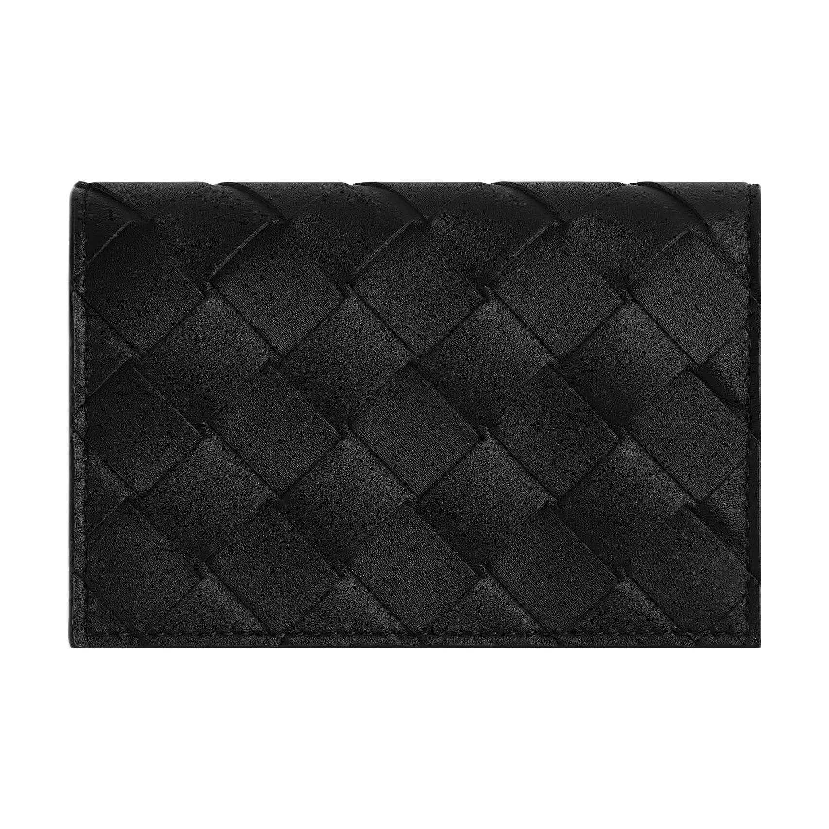 Bottega Veneta Коровья кожа Держатель для карт Мужской Черный Красный Песочный Красный