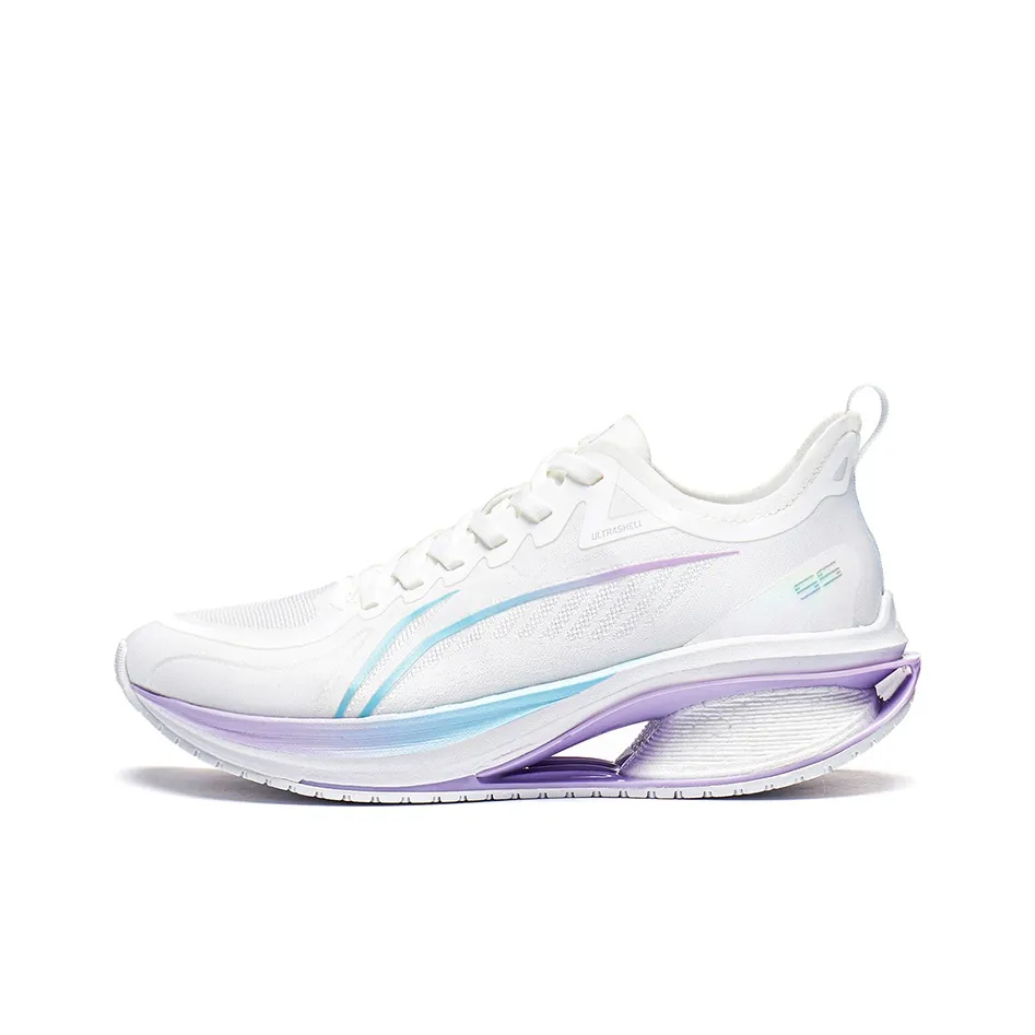 LiNing WuShi 5S 3.0 Anti Slip And Wear Resistant Breathable Low Top Casual Running Shoes Women's White Blue Purple