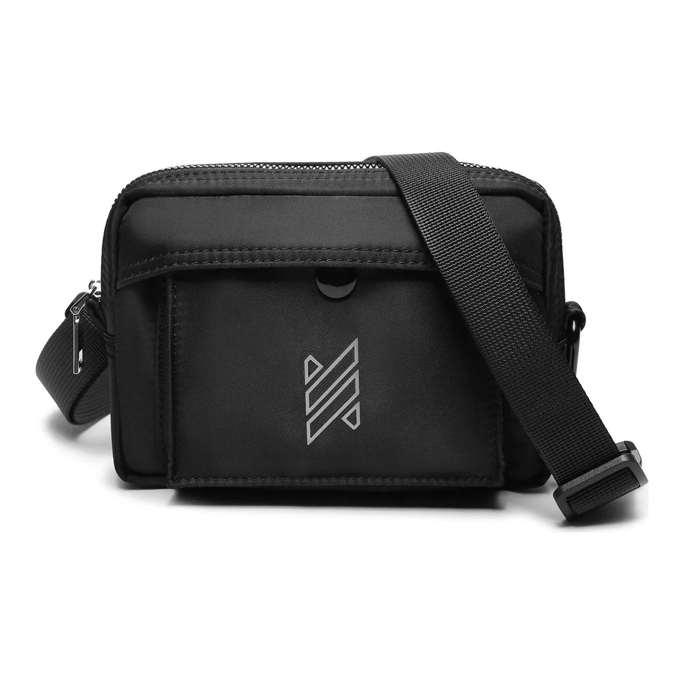 NOMK Oxford Shoulder Bag, Crossbody Bag Unisex Black