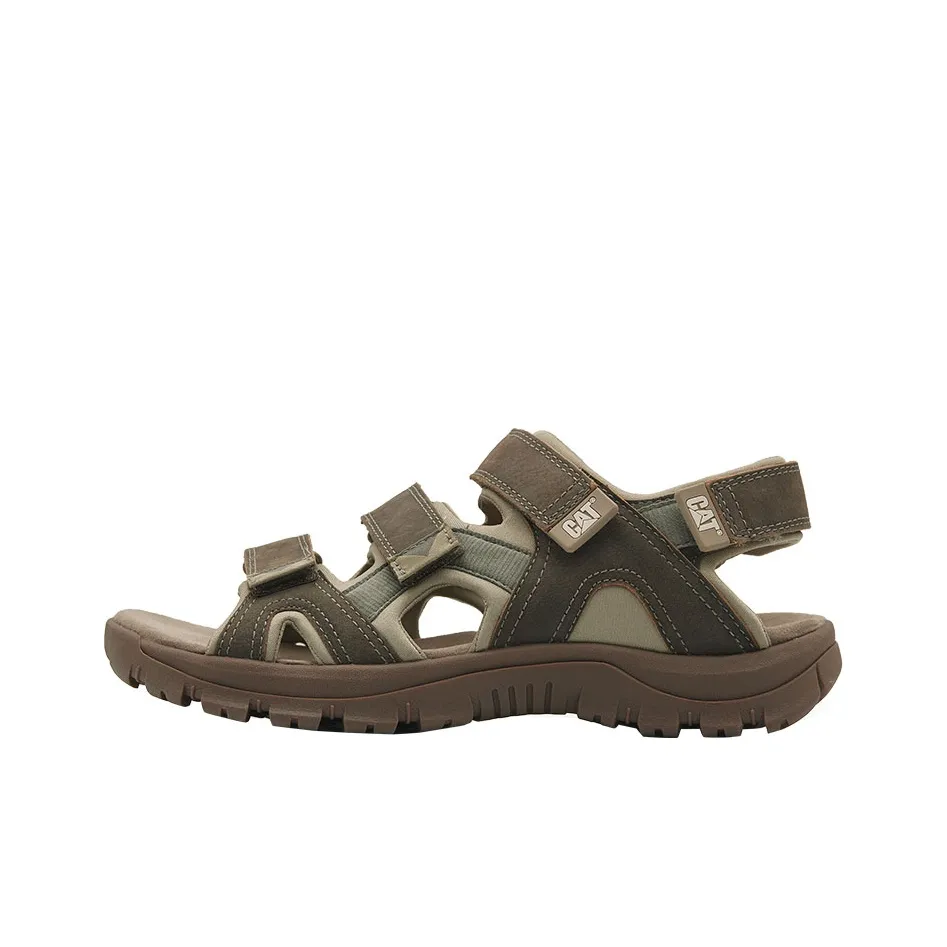 CAT Casual Minimalist Style Versatile Cooling Workwear Beach Shoes Sports Sandals Men's Light Umber