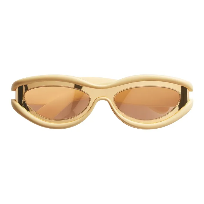 Bottega Veneta Oval Frame Shaped Sunglasses