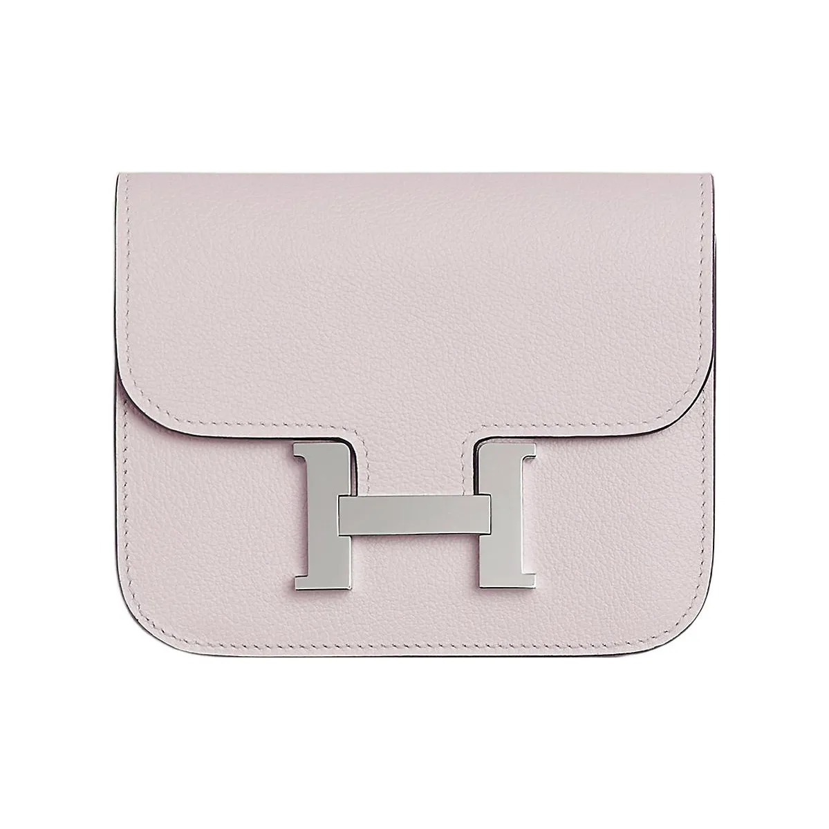 hermes Bangle Constance Christine Evercolor Calfskin Clutch Fanny Pack Wallet Women's 09 Mauve Pale Dream Purple