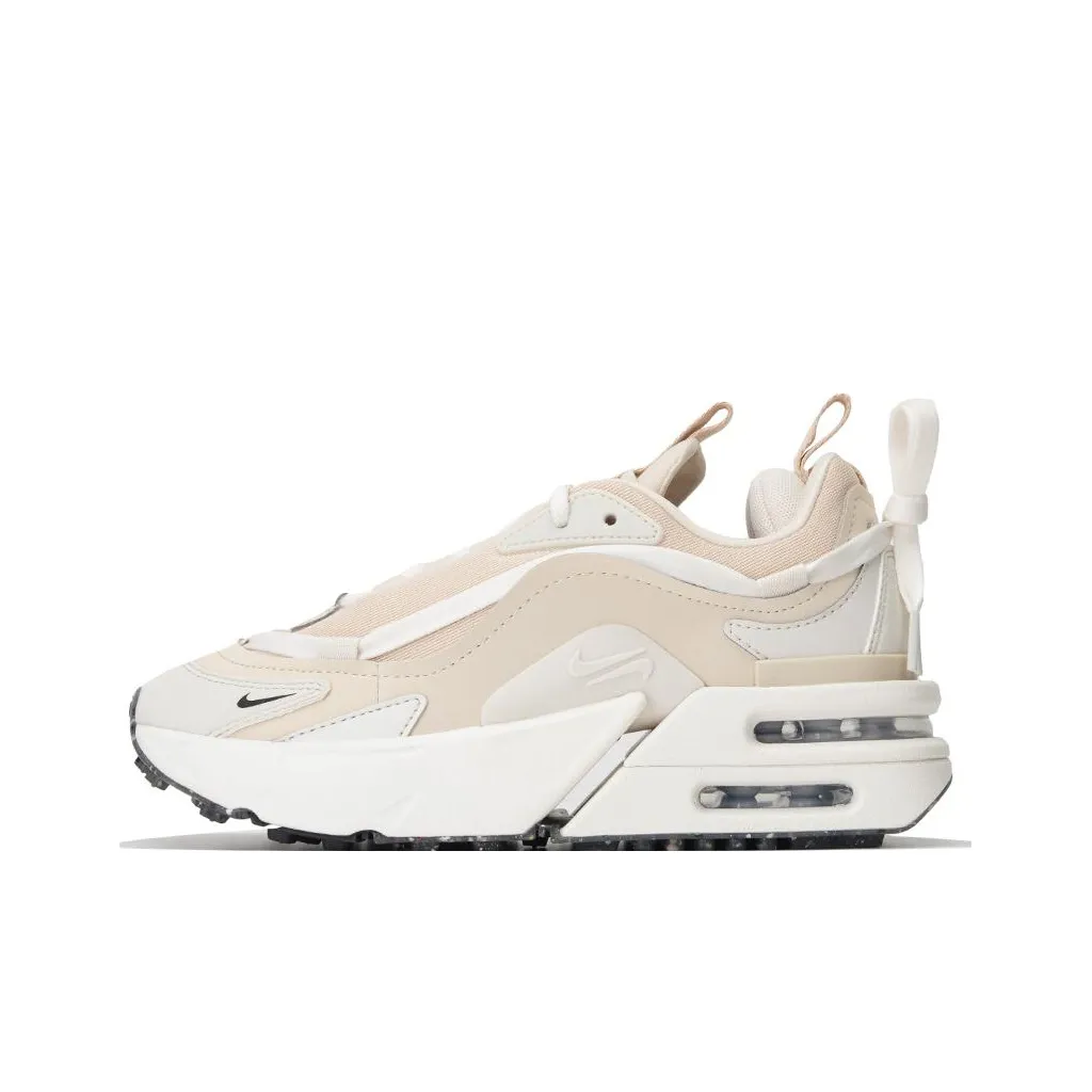 Nike Air Max Furyosal Low Топ Кэжуал Женские Белый Бежевый