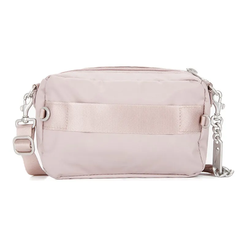 Nike Fabric Sports Bag, Crossbody Bag Regular Unisex Gray Pink