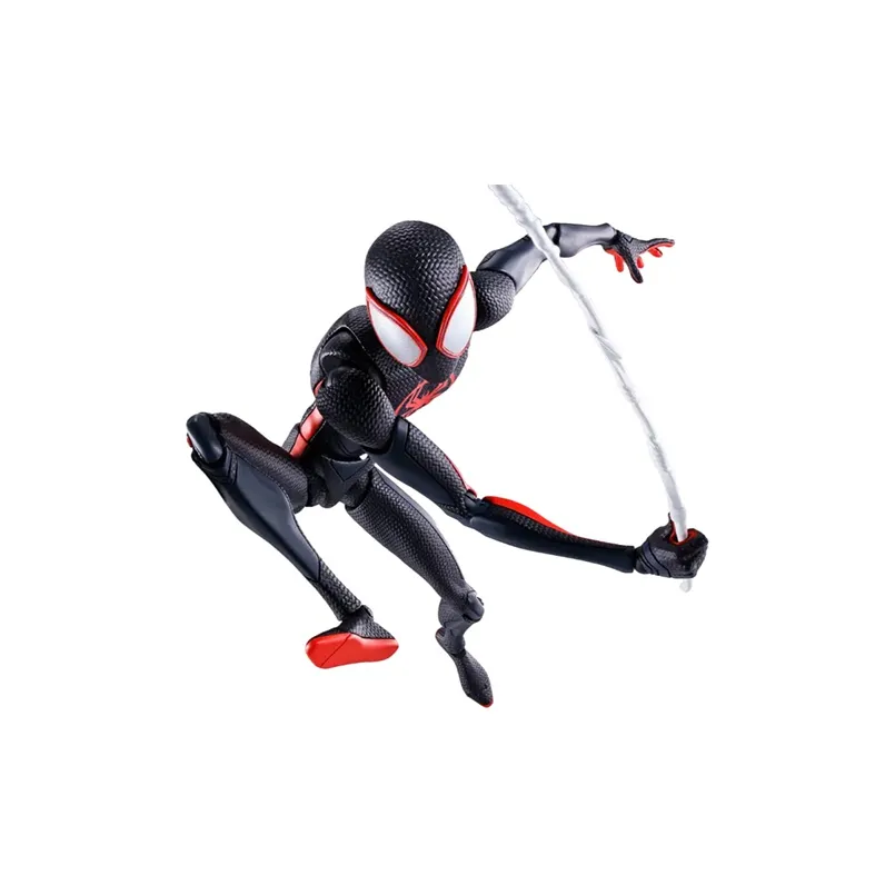 BANDAI SHF Spider Man Parallel Universe Spider Man Miles Morales Hobby Model 15.5cm
