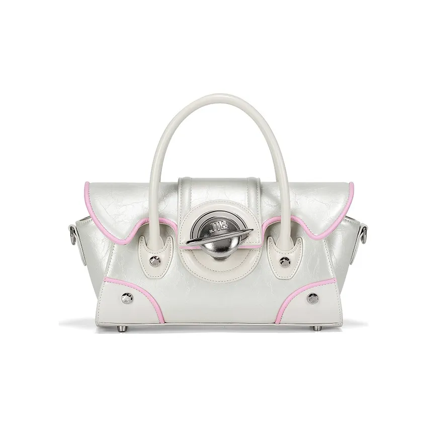 JELLYTOYBOY Корова Кожа Спутник Сумка Сумка через плечо Сумка среднего размера Женская Белая Черная