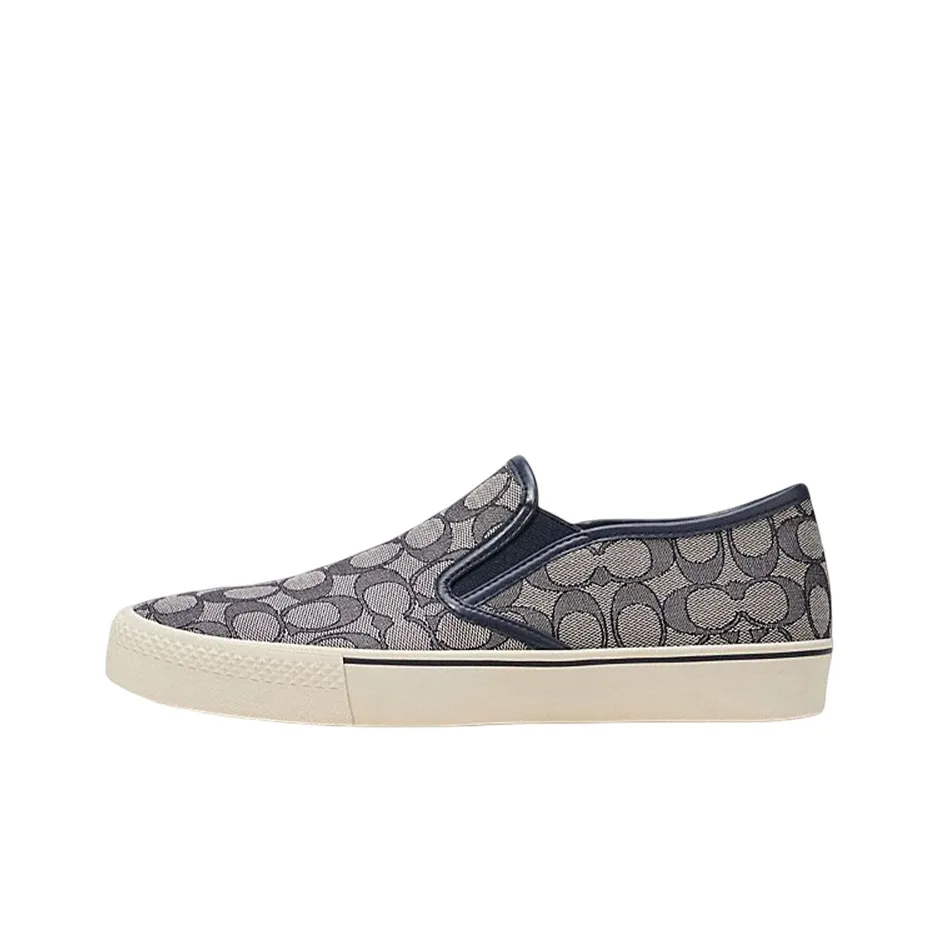 COACH Low Top Stylish Skateboarding Shoes Men's Gray
