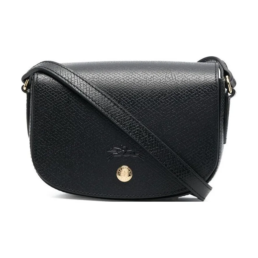 LONGCHAMP Épure Коровья кожа Седло Сумка Сумка через плечо Женская Черная