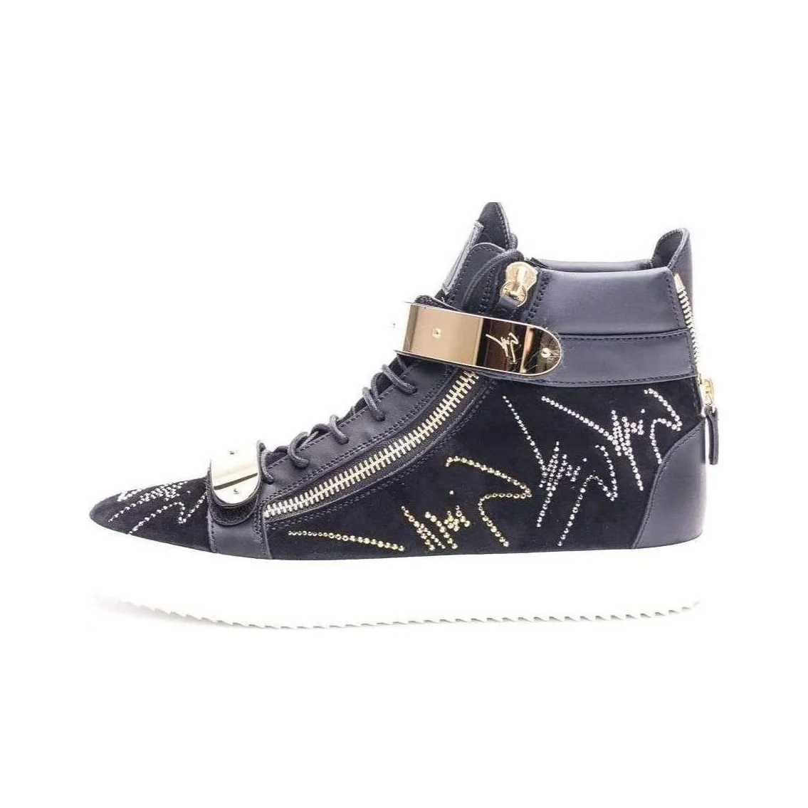 Giuseppe Zanotti/GZ Coby High Top Skateboard Shoes Men's Black