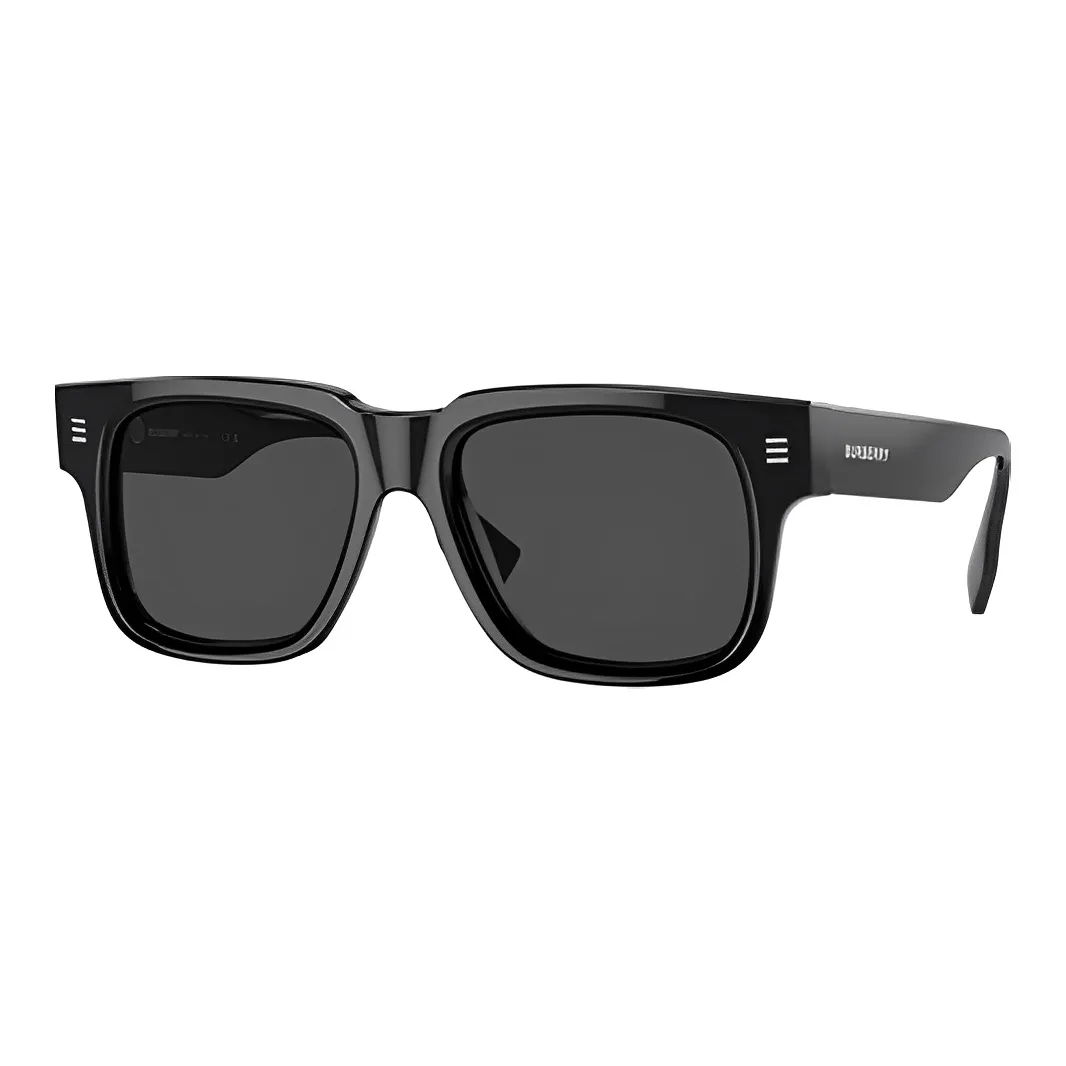 Burberry Plate Frame Square Sunglasses Unisex Black