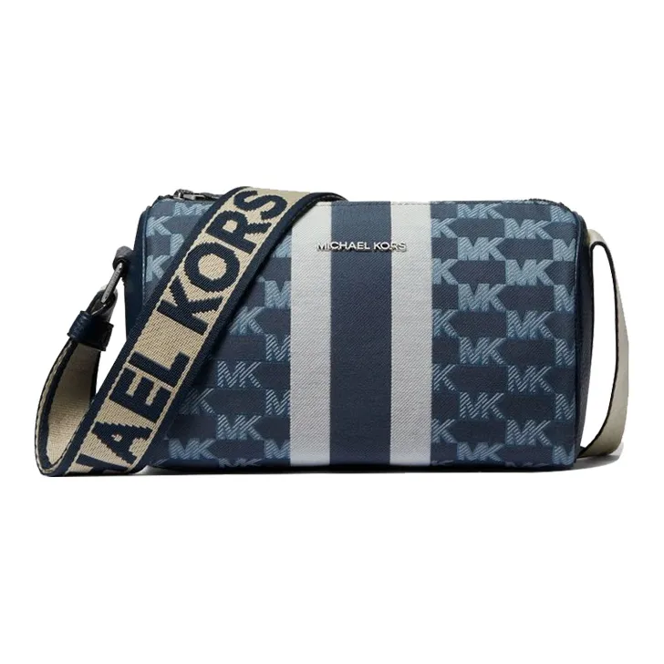 MICHAEL KORS MK Cooper Fabric Crossbody Bag Large Size Men's Dark Blue