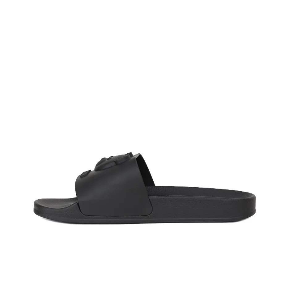 MOSCHINO Abrasion Resistant Slide Slippers Men's Black