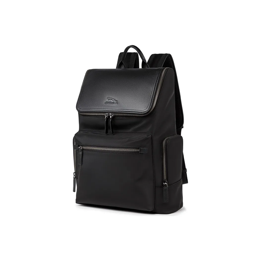 JAGUAR Top Коровья кожа Ноутбук Сумка Рюкзак Стандартный Мужской Черный