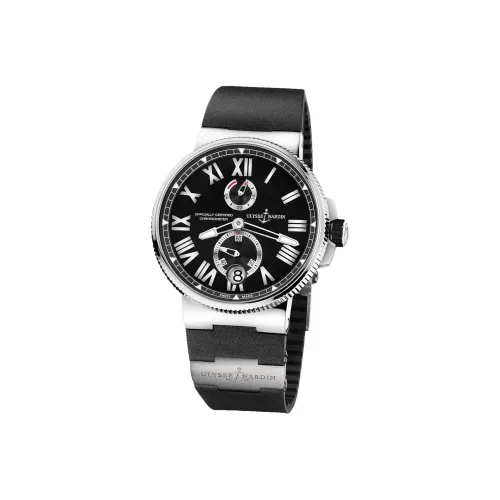 ULYSSE NARDIN Автоматический Механический Движение Мужские Nautical Collection Часы 45 мм Черные