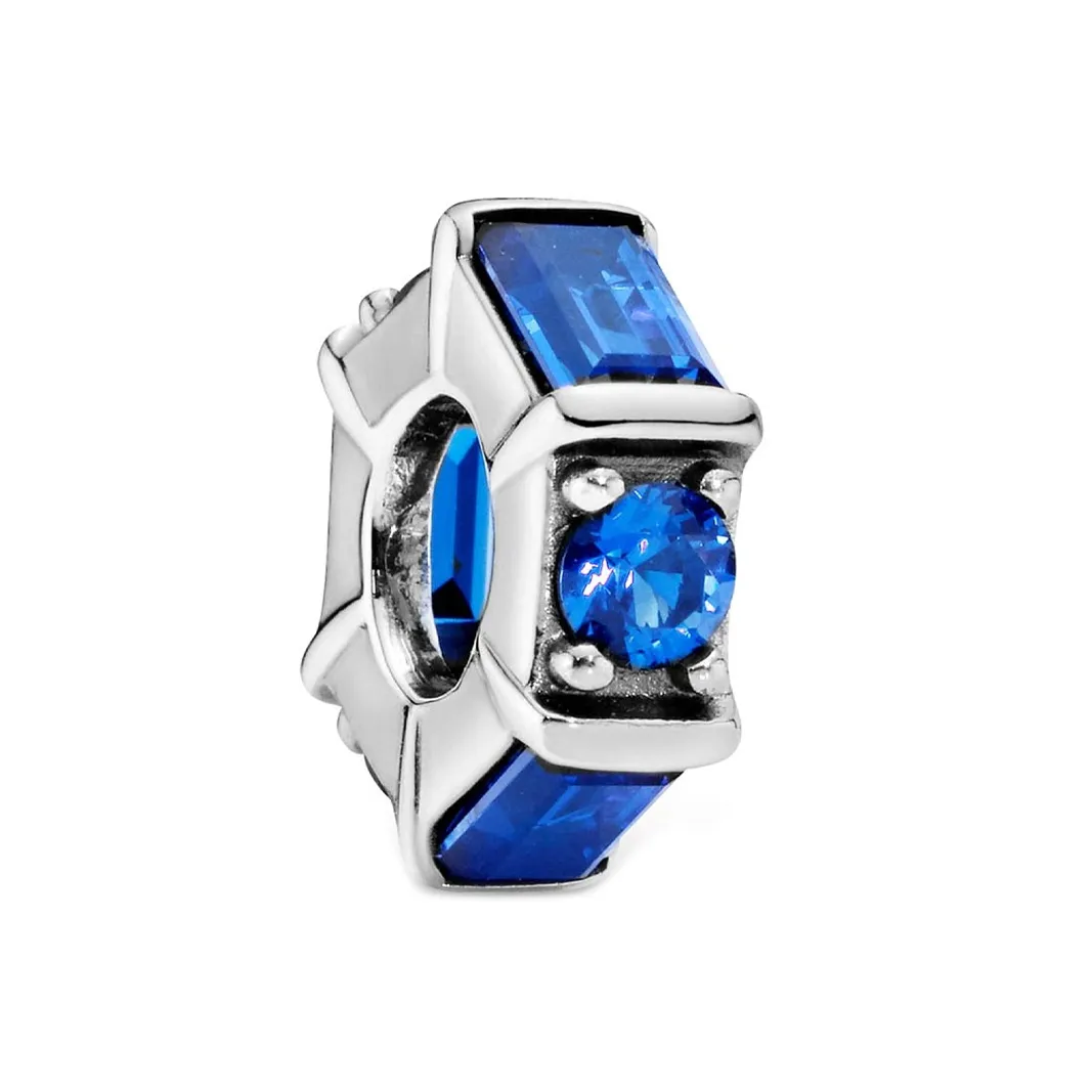 Pandora, стерлинговое серебро 925 пробы, кристальные ювелирные аксессуары, женские