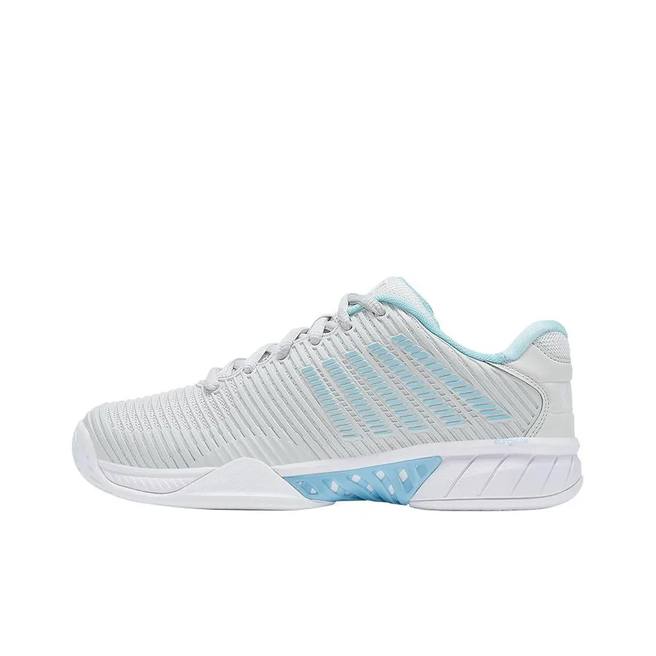 KSWISS Shock Absorbers With Slip Resistant Features Low Top Tennis Shoes Women's Gray Blue