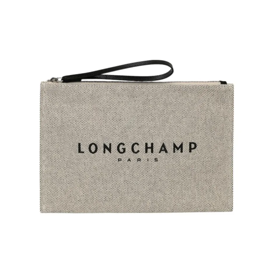 LONGCHAMP Roseau Хлопок Canvas Маленький Клатч Сумка Унисекс Linen