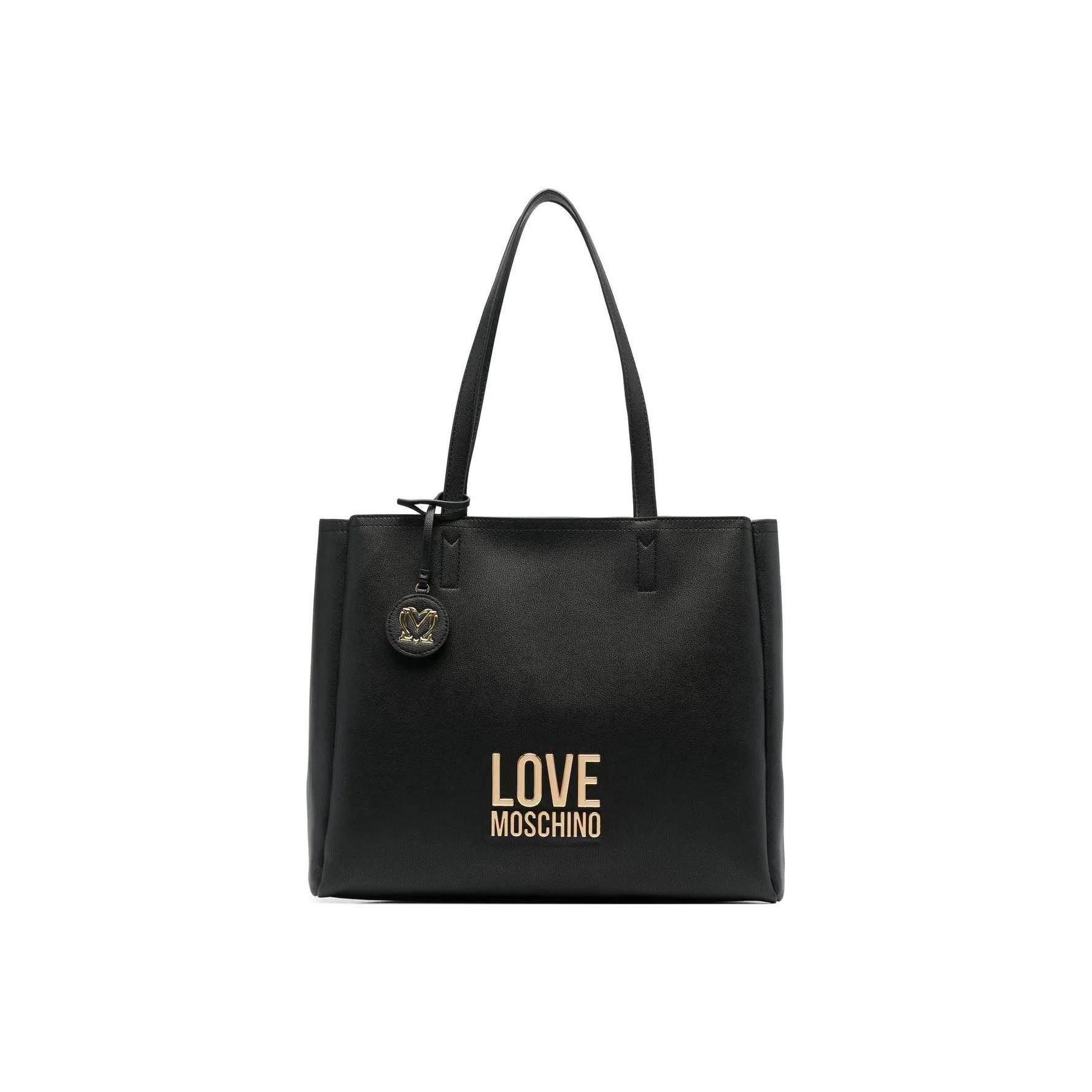 LOVE MOSCHINO Полиуретан Тоут Сумка Сумка для покупок Сумка на плечо Сумка обычная Женская Черная