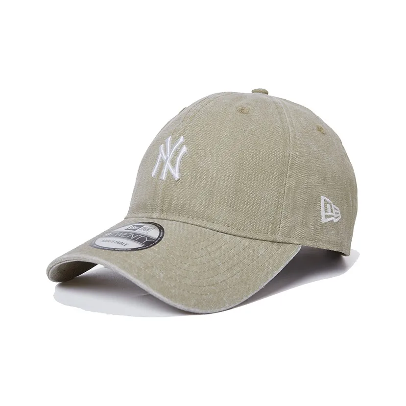 New Era Хлопковые кепки унисекс бежевые