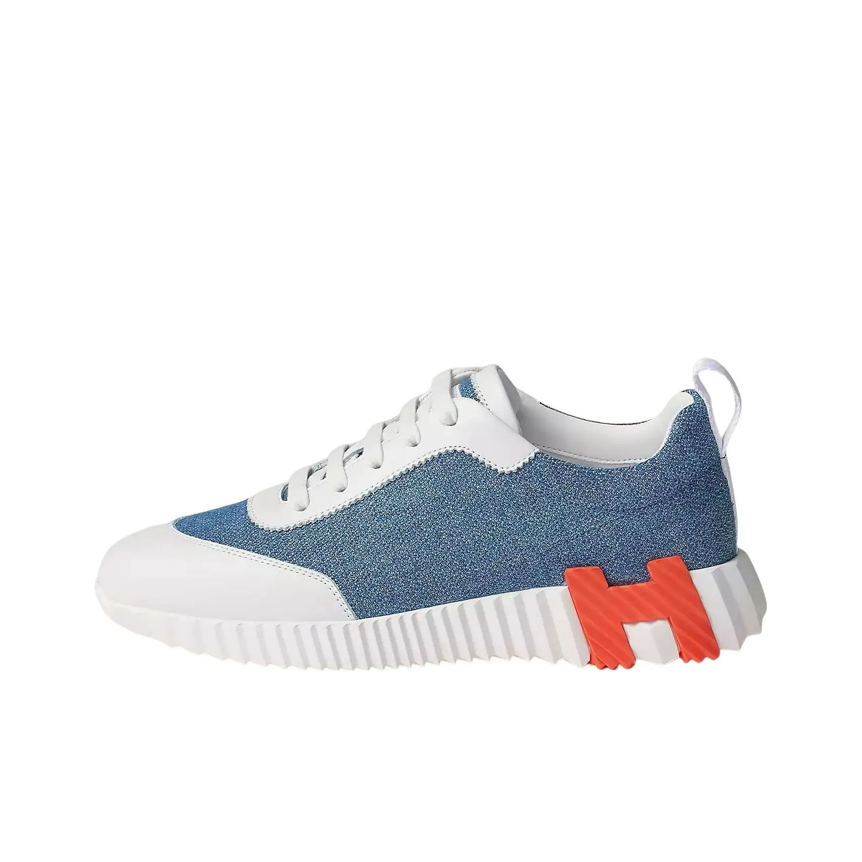 HERMES Bouncing Low Top Sports Casual Shoes Women's Blue