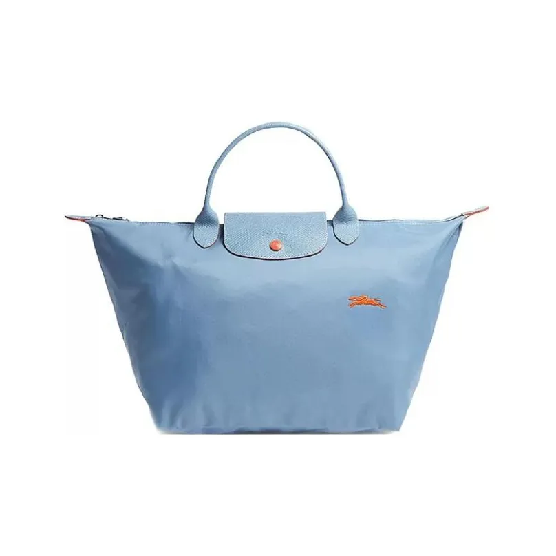 LONGCHAMP Le Pliage Club Nylon Fabric Shoulder Bag, Crossbody Bag, Handbag Small Size Women's Mist Blue