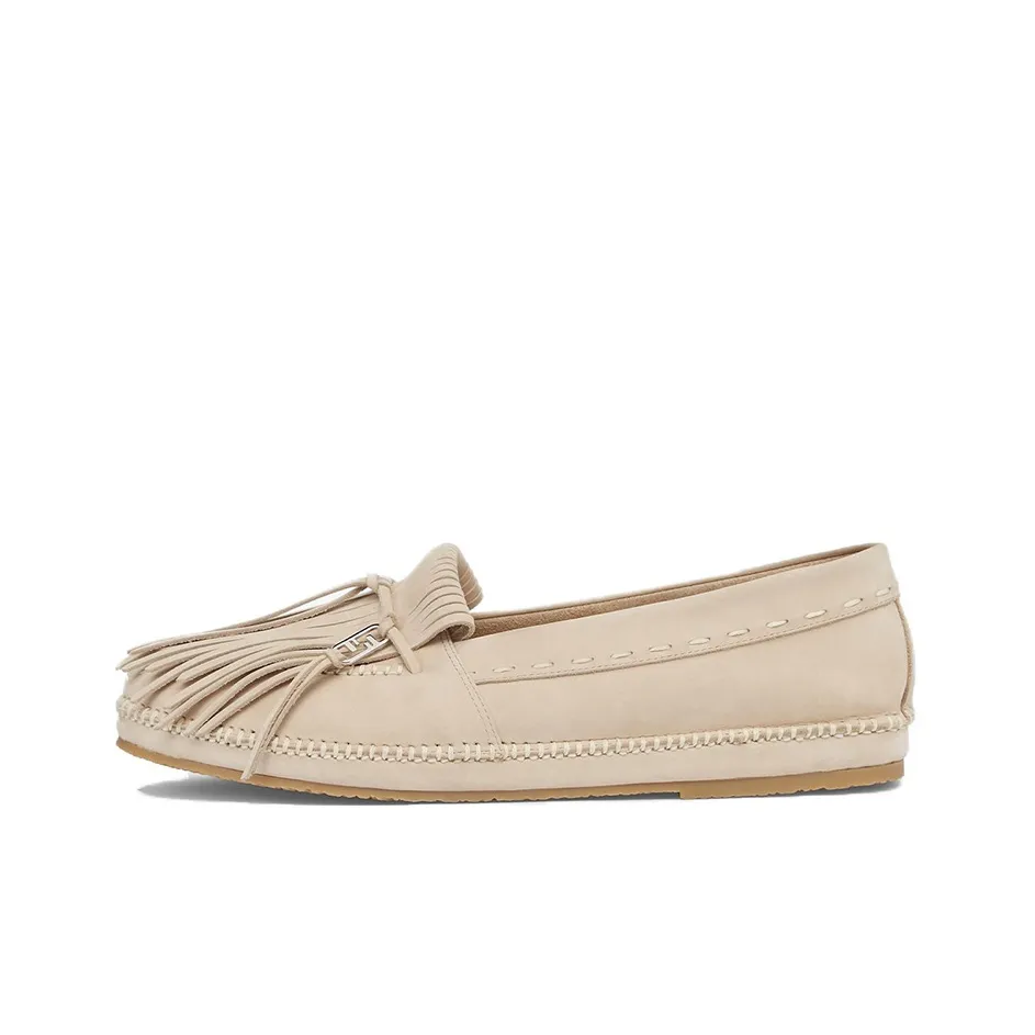 FENDI O'Lock Лоферы Мужские Бежевые