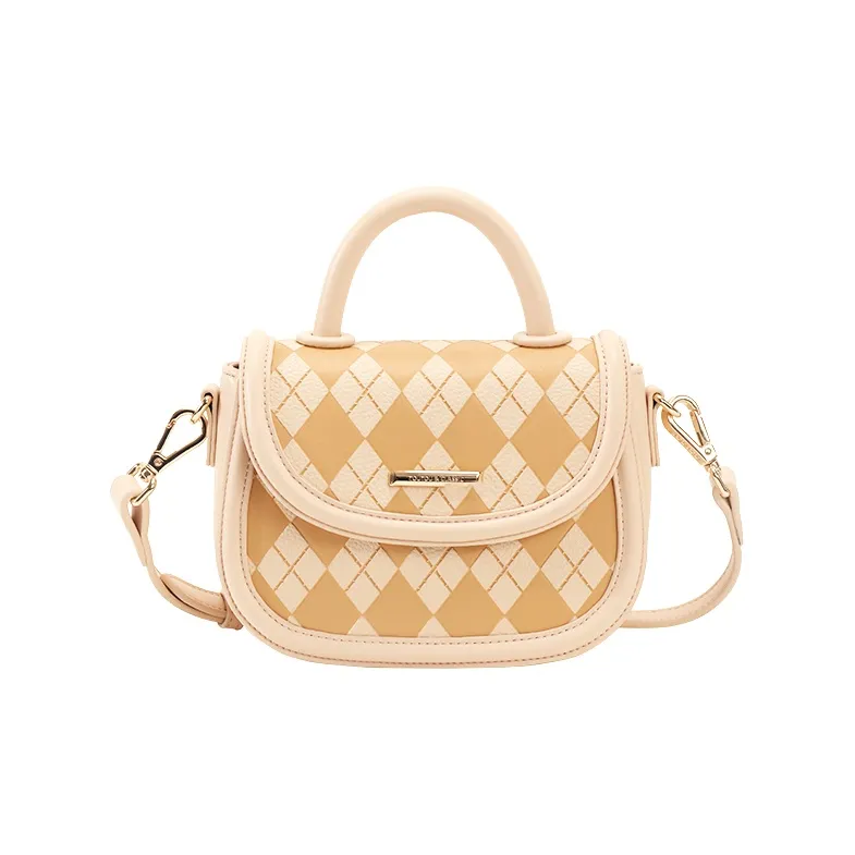 TOUTOU PU Handbag Medium Size Women's Sweet Orange Ice Cream