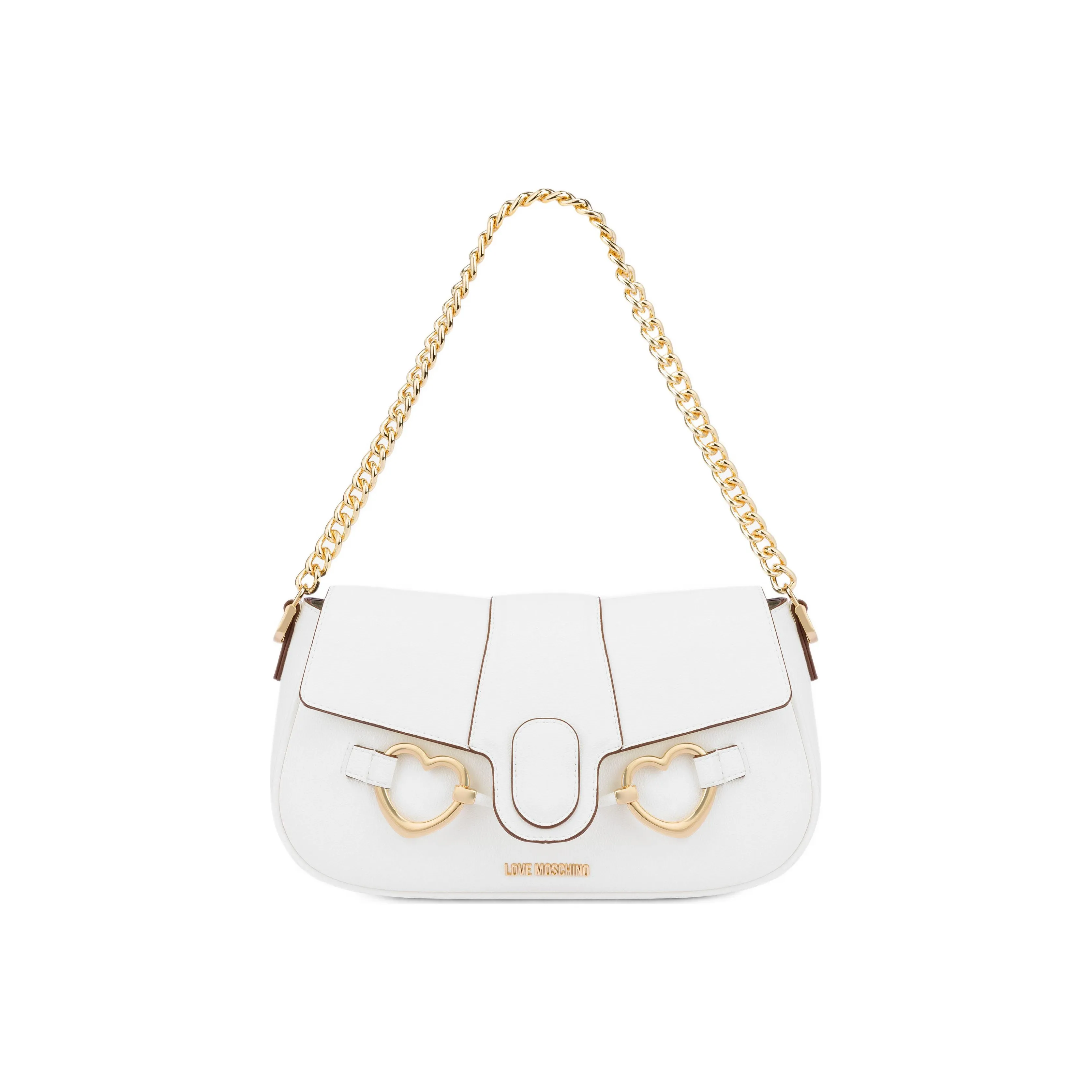 LOVE MOSCHINO ПУ (полиуретан) Портативная сумка через плечо сумка на плечо женская белая