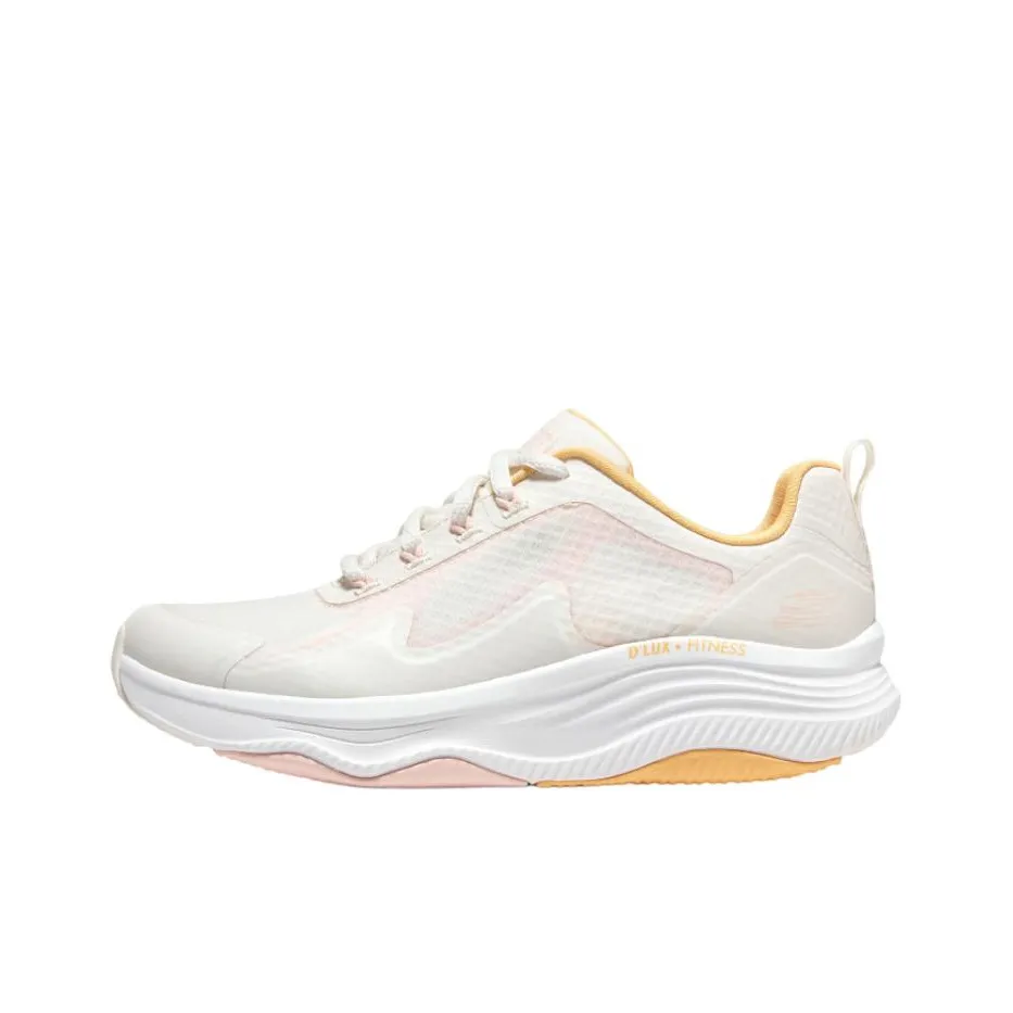 Skechers D'Lux Fitness 'White Yellow' Women's
