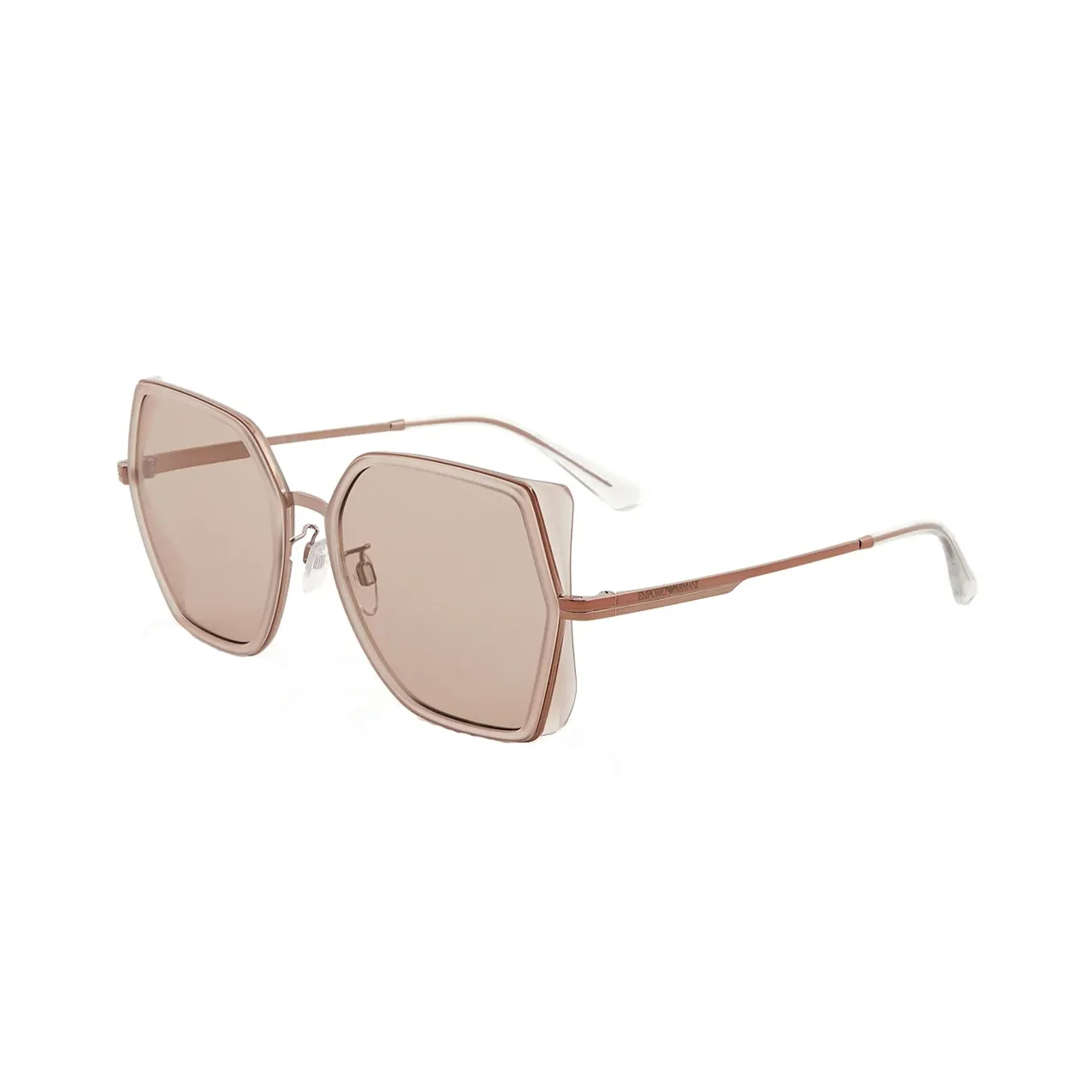 EMPORIO ARMANI Women's's Square Oversized Sunglasses Asian Fit