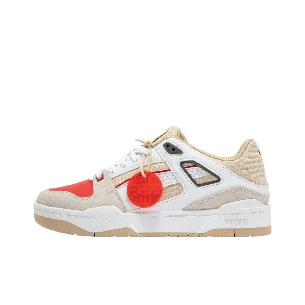 Ferrari X PUMA Slipstream Rt Low Скейтборд Кроссовки Унисекс Белый Красный