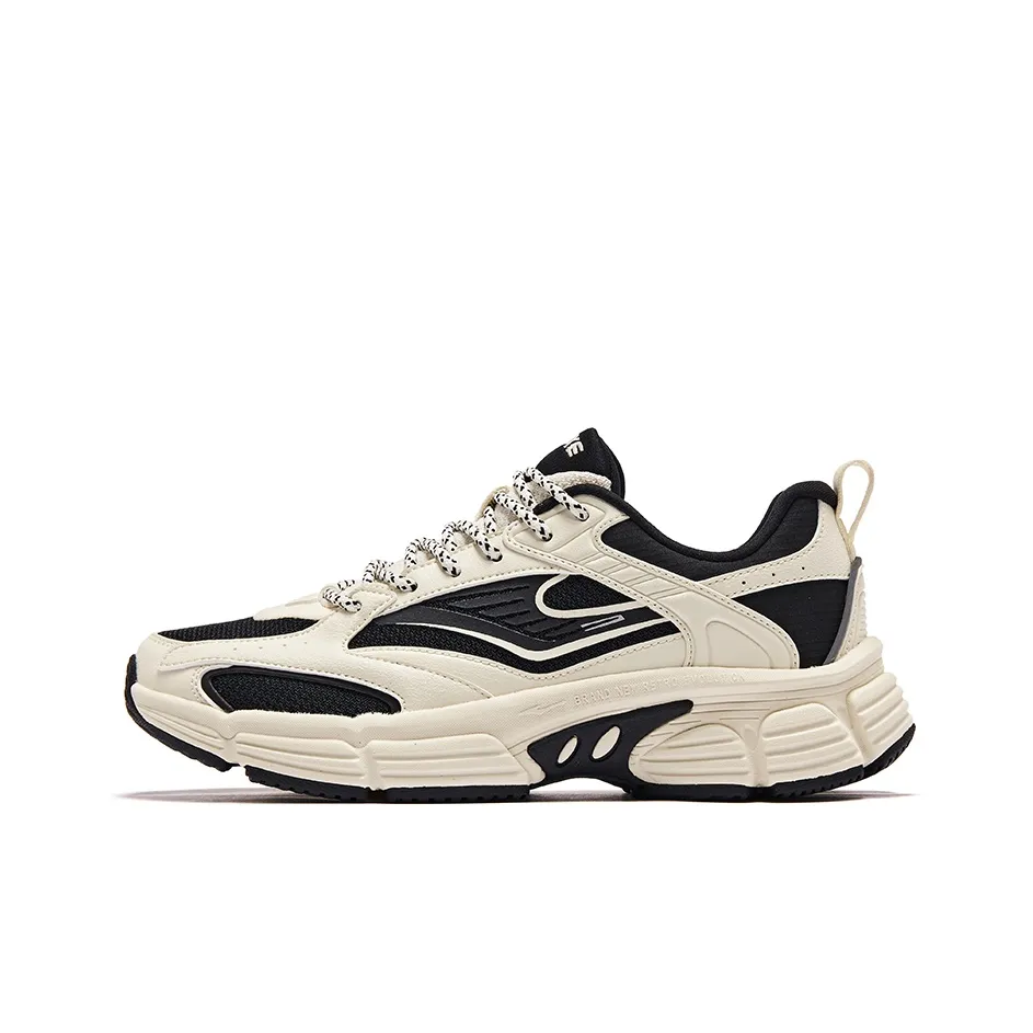 Erke Era Anti Slip And Wear Resistant Breathable Low Top Sports Casual Shoes Women's White Black