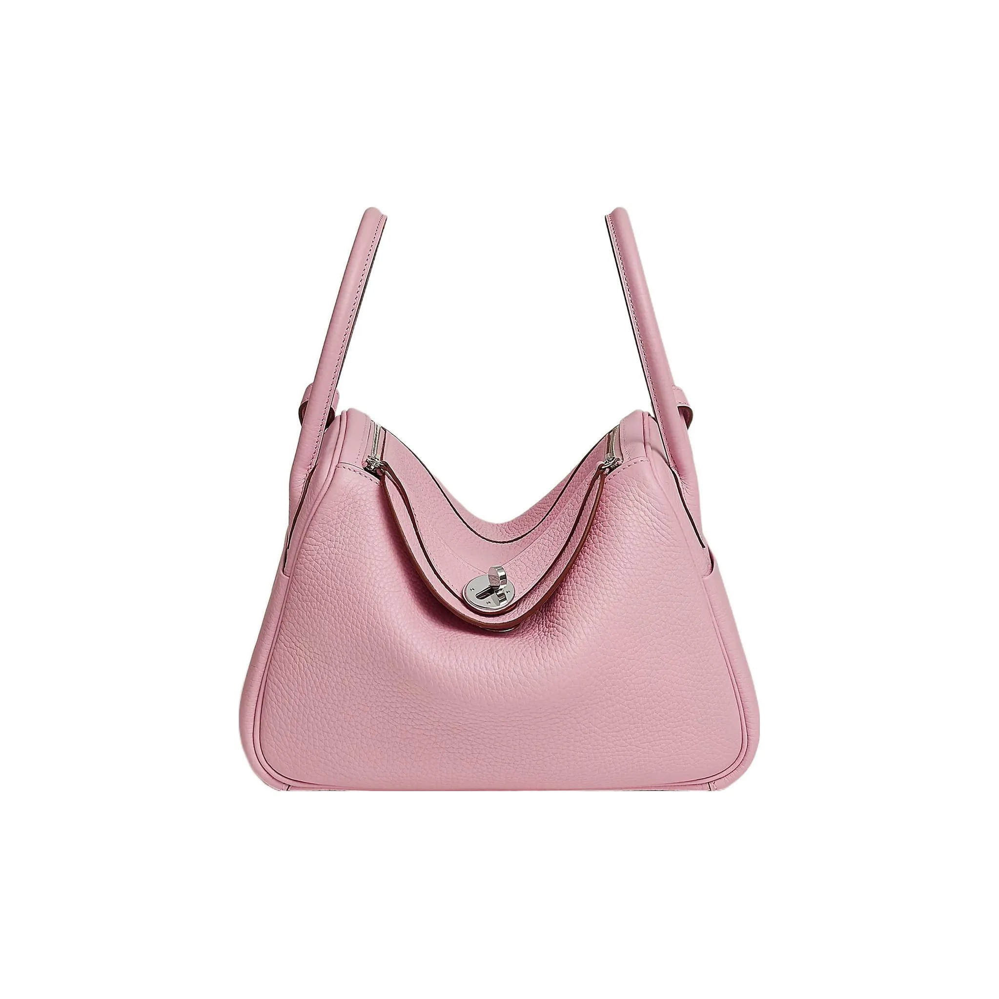 HERMES Lindy Clemence Bullock Leather Handbags Shoulder Bags 26 Women's X9 Mauve Sylvestre Silk Gourd Purple