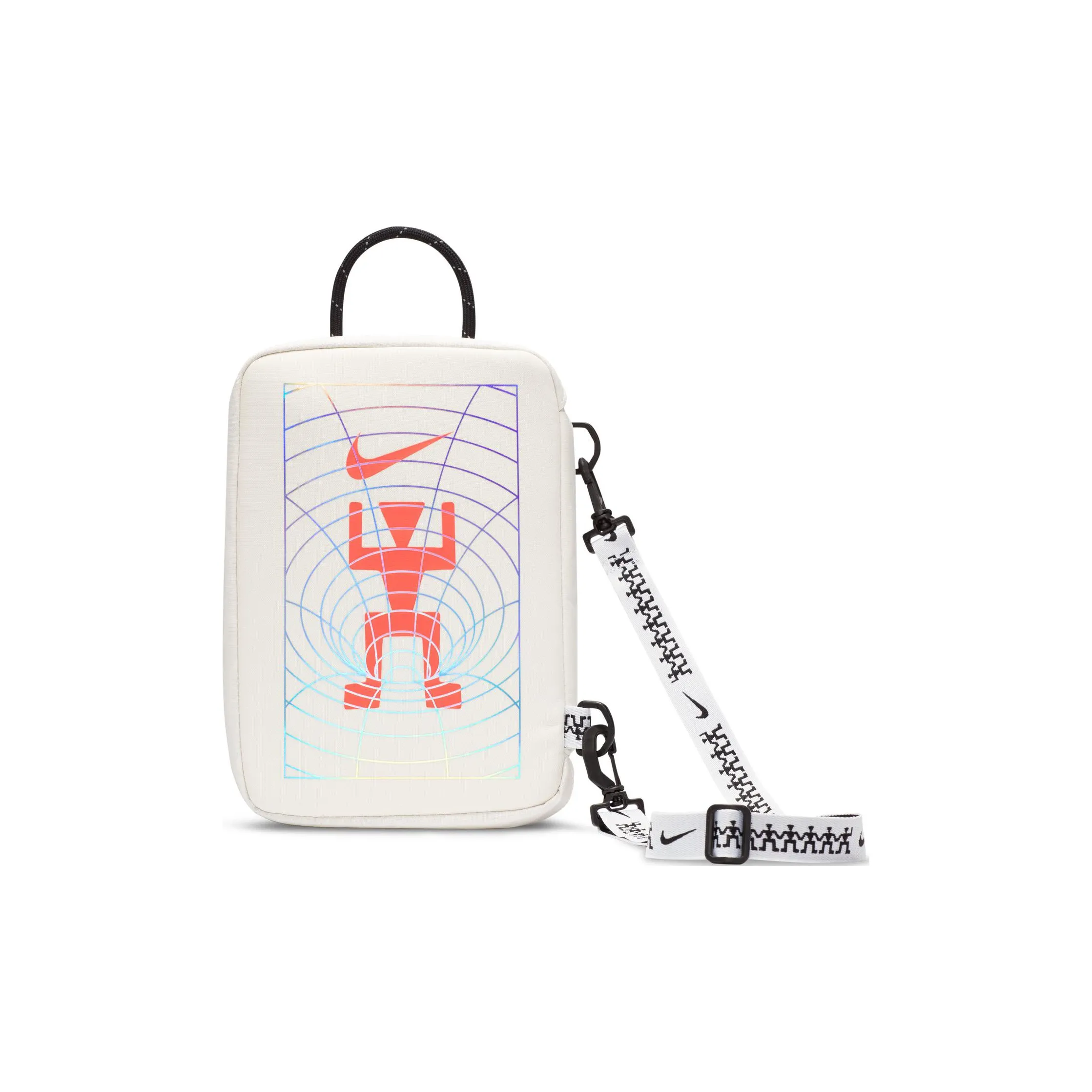 Nike Fabric Handbag Shoulder Bag Crossbody Bag Shoe Box Storage Boxes Regular Unisex Phantom Gray White/Bright Dark Red